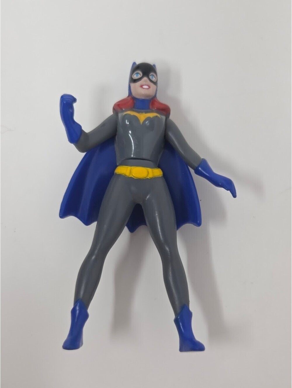 1993 McDonalds DC Comics Batgirl Gray Suit Blue Cape Toy Figure